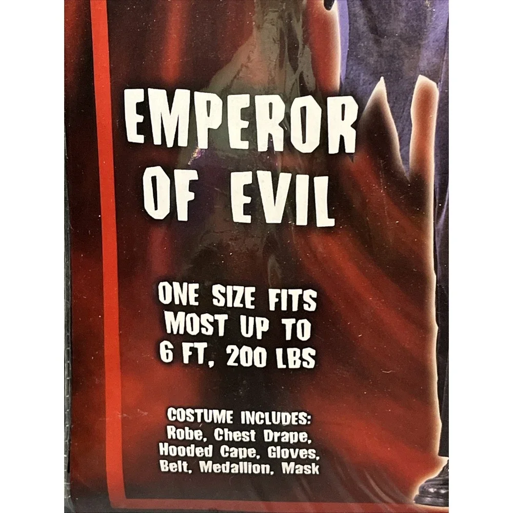 Spirit Emperor Of Evil Adult Halloween Costume One Size Fits Most